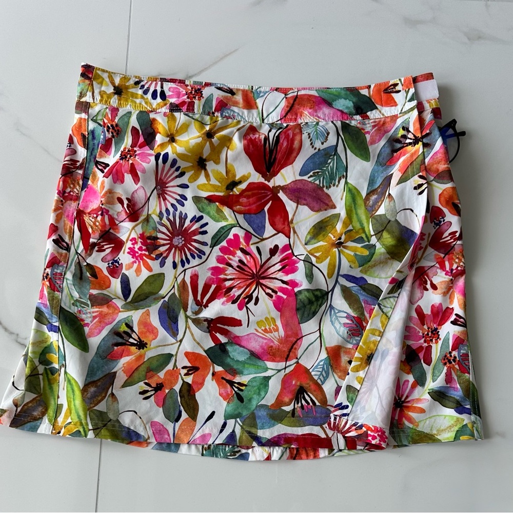 RipSkirt Hawaii Wildflower Watercolor Floral, Length 2, Wrap Skirt, EUC, Sz.L - Picture 6 of 12